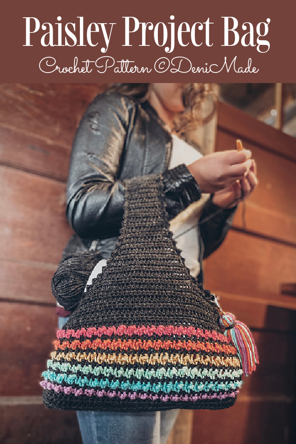 Paisley Project Bag Crochet Patterns
