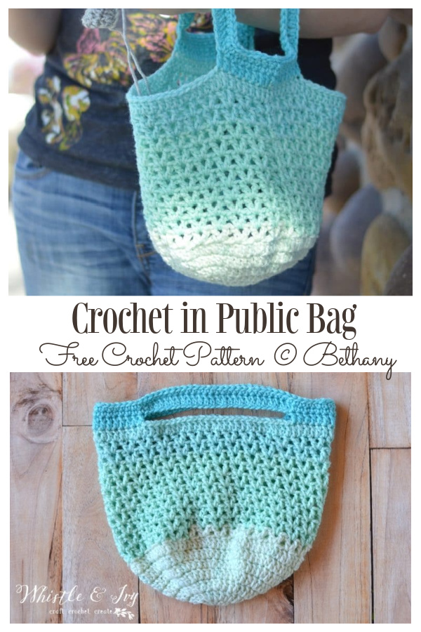 Crochet in Public Bag Free Crochet Patterns