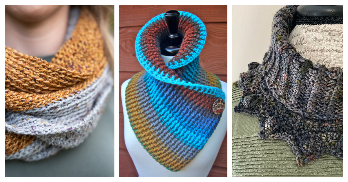Ribbed Cowl Free Crochet Patterns