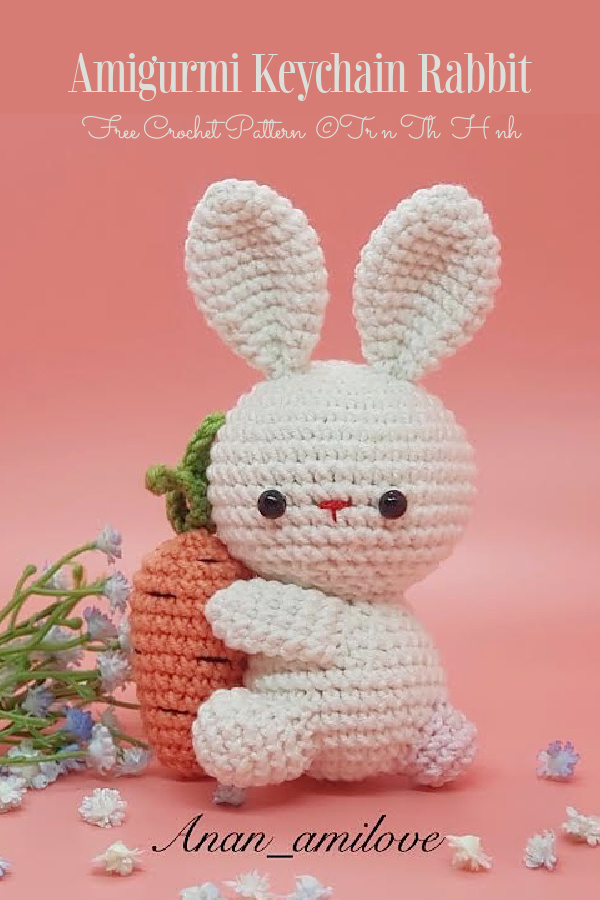 Amigurmi Keychain Rabbit Crochet Free Patterns