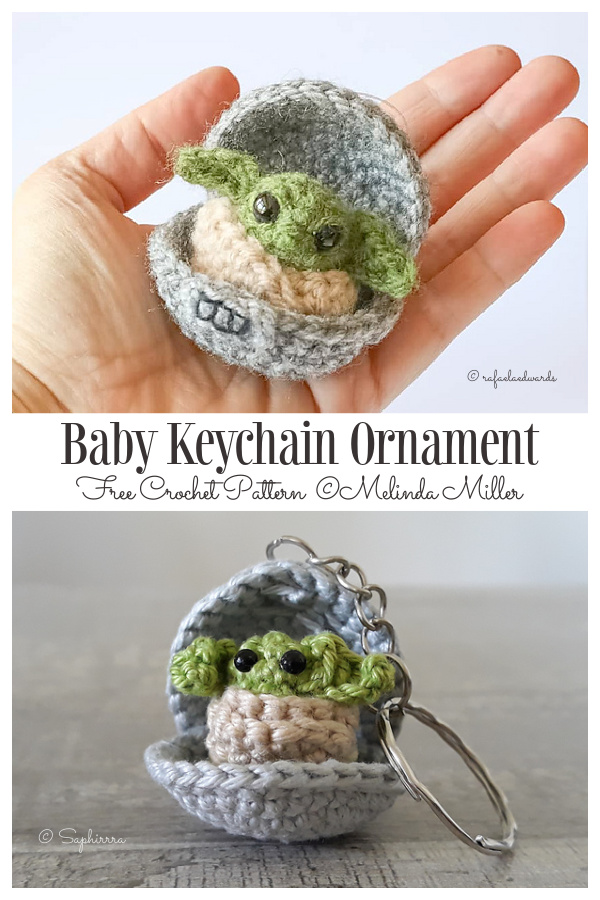 Scrappy Crochet Baby Keychain Amigurumi Free Patterns