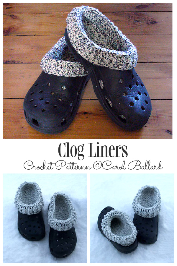 Clog Liners Crochet Patterns
