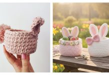 Cute Easter Bunny Basket Free Crochet Patterns & Paid Cute Easter Bunny Basket Free Crochet Patterns