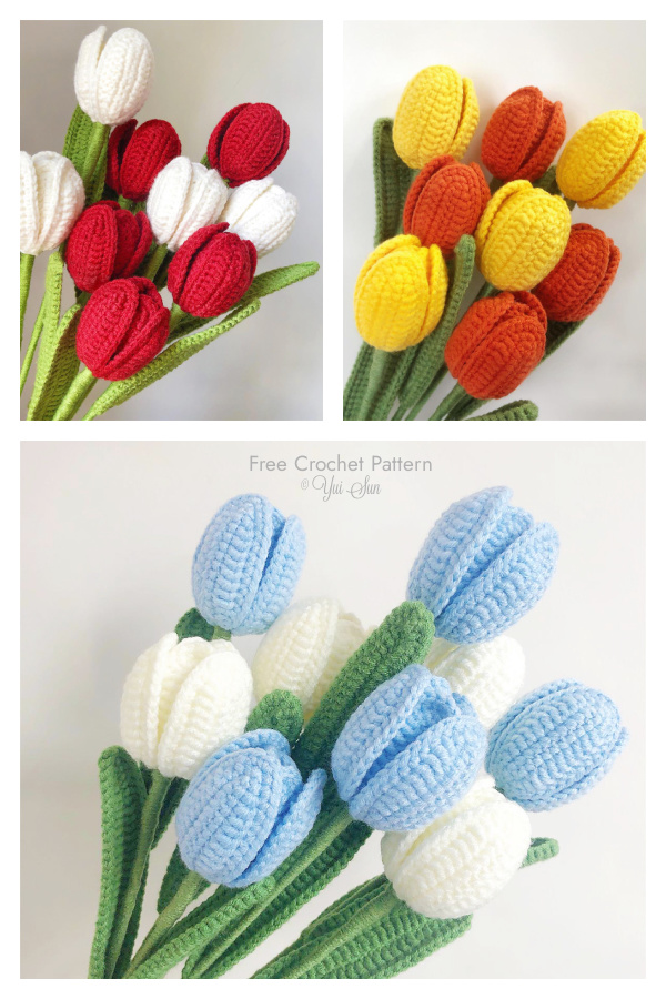 Tulip Flower Free Crochet Pattern