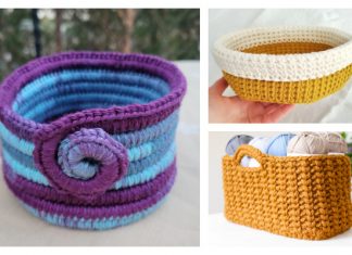 Party Time Basket Holder Free Crochet Patterns Party Time Basket Holder Free Crochet Patterns