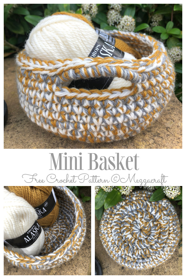 Mini Basket Free Crochet Patterns