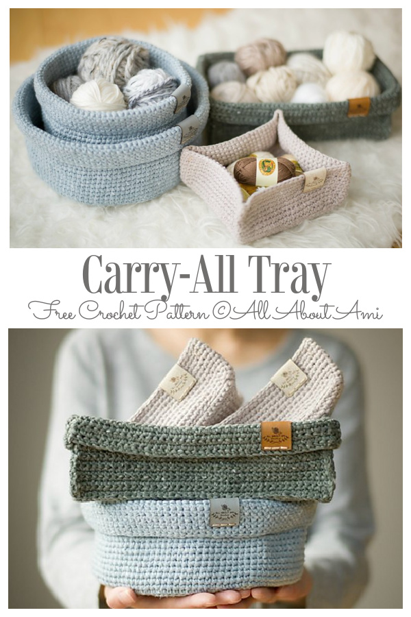 Carry-All Tray Free Crochet Patterns
