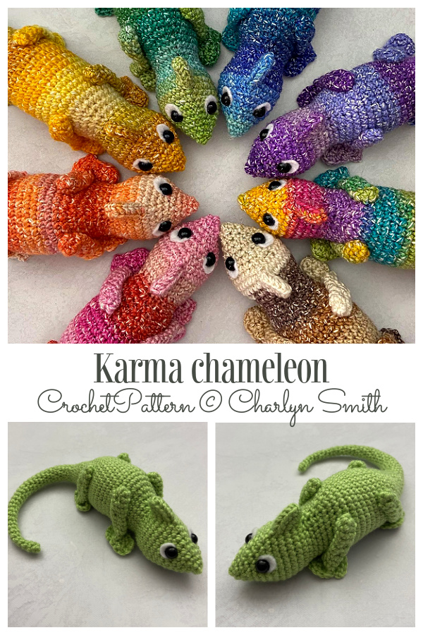 Crochet de the Chameleon Amigurumi Patterns