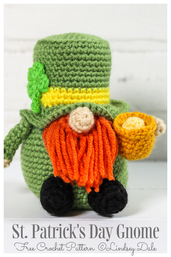Crochet St. Patrick's Day Gnome Amigurumi Free Patterns