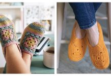 Granny Square Slippers Free Crochet Patterns & Paid Granny Square Slippers Free Crochet Patterns & Paid