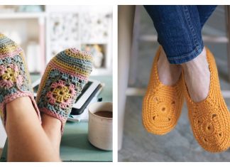 Granny Square Slippers Free Crochet Patterns & Paid Granny Square Slippers Free Crochet Patterns & Paid