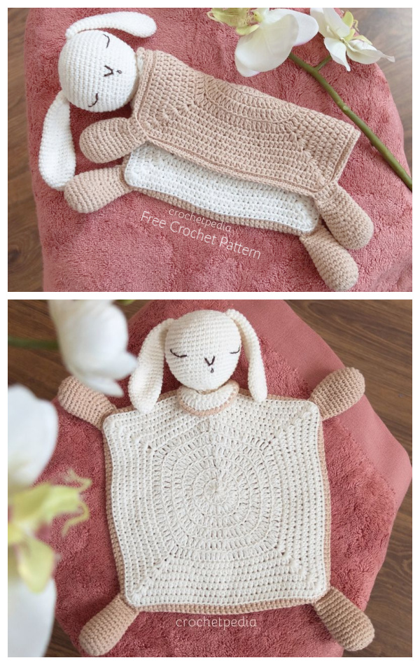 Sleepy Bunny Lovey Free Crochet Patterns