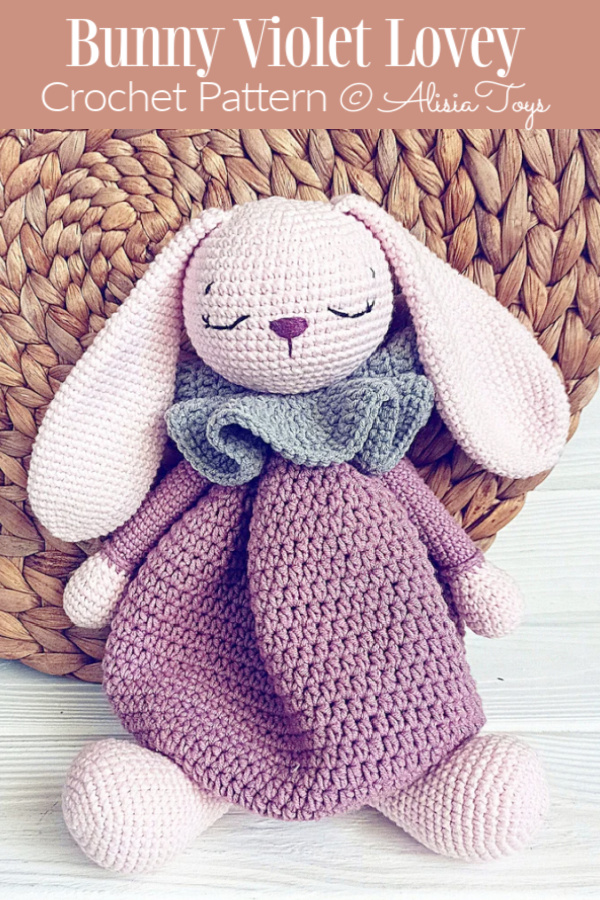 Bunny Violet Lovey Crochet Patterns