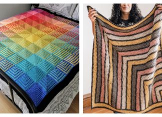 Mitered Blanket Free Crochet Patterns Mitered Blanket Free Crochet Patterns