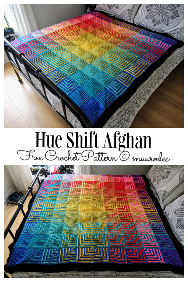 Mitered Blanket Free Crochet Patterns