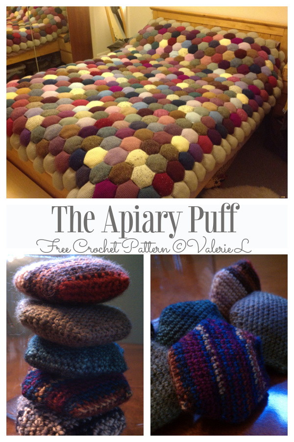 The Apiary Puff Blanket Free Crochet Patterns