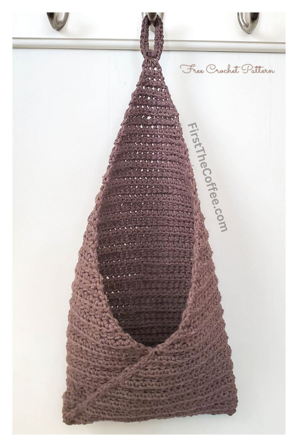 No Sew Hanging Basket Free Crochet Patterns