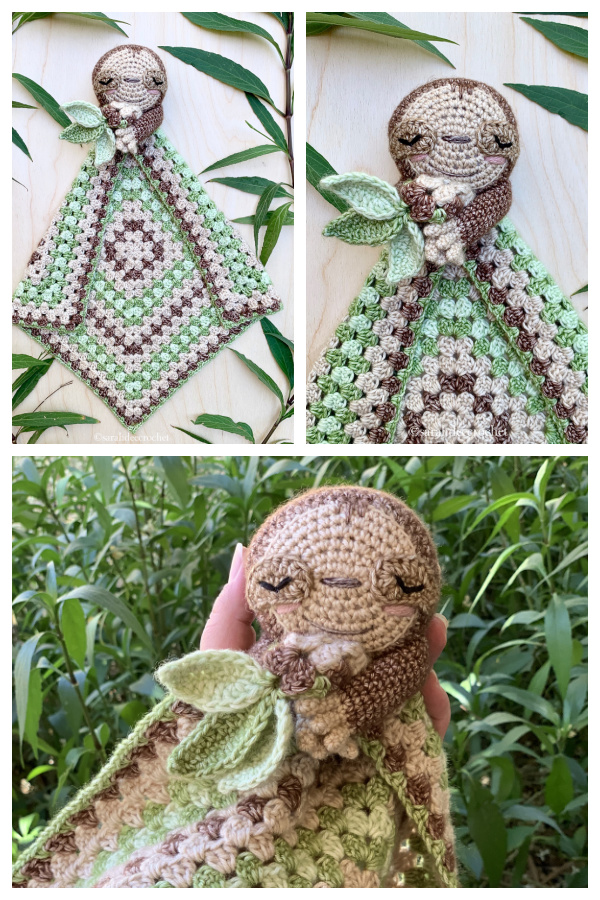 Cedric the Sleepy Sloth Lovey Crochet Patterns