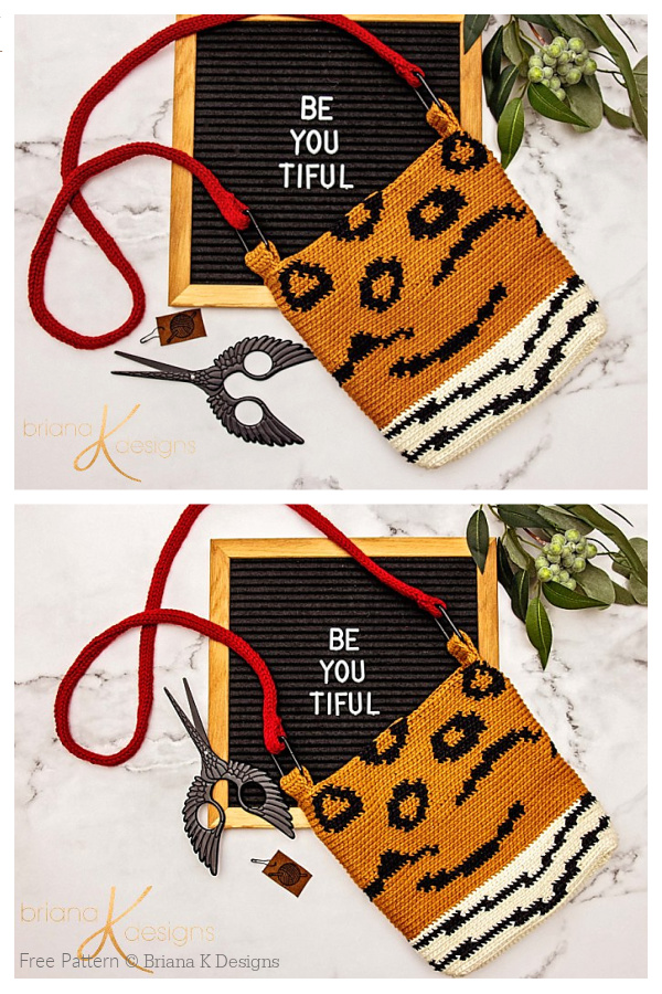 Animal Print Bag Free Crochet Patterns