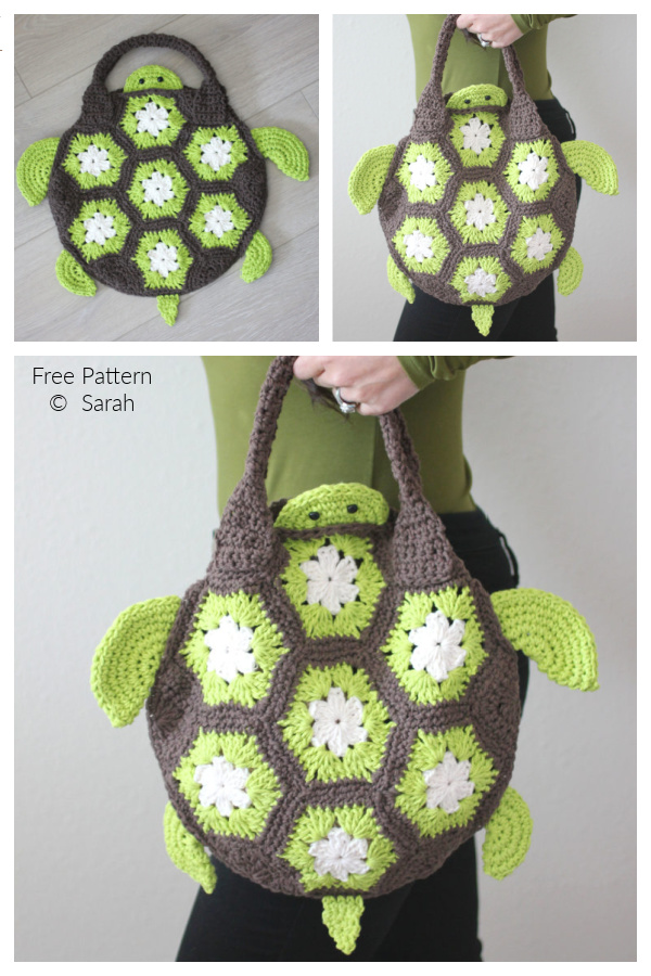 Sea Turtle Tote Bag Free Crochet Patterns