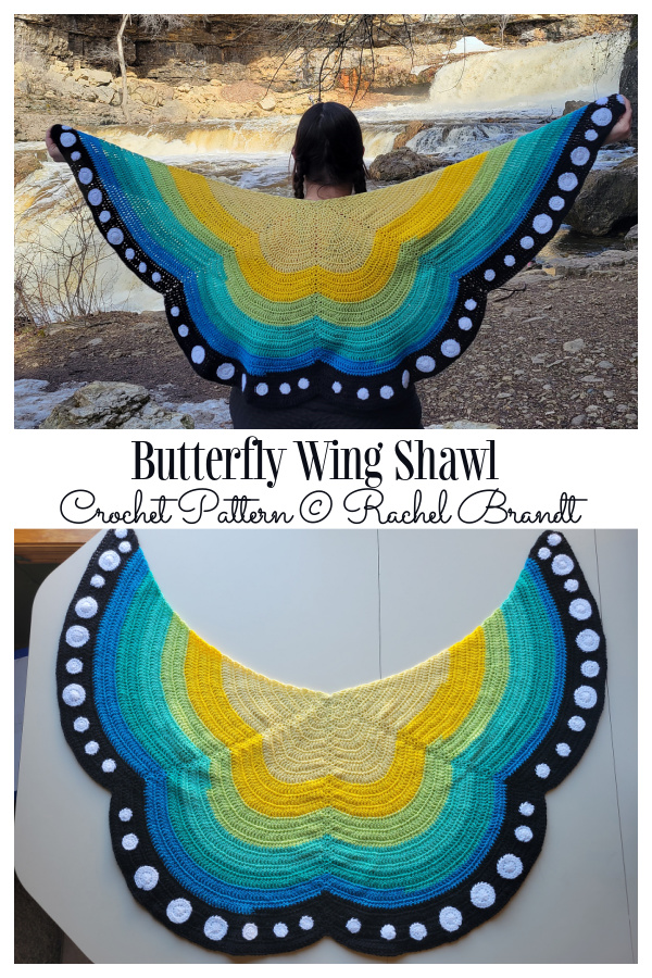 Butterfly Wing Shawl Crochet Patterns