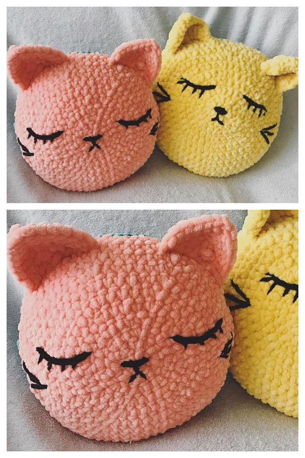 Cat Pillow Free Crochet Patterns