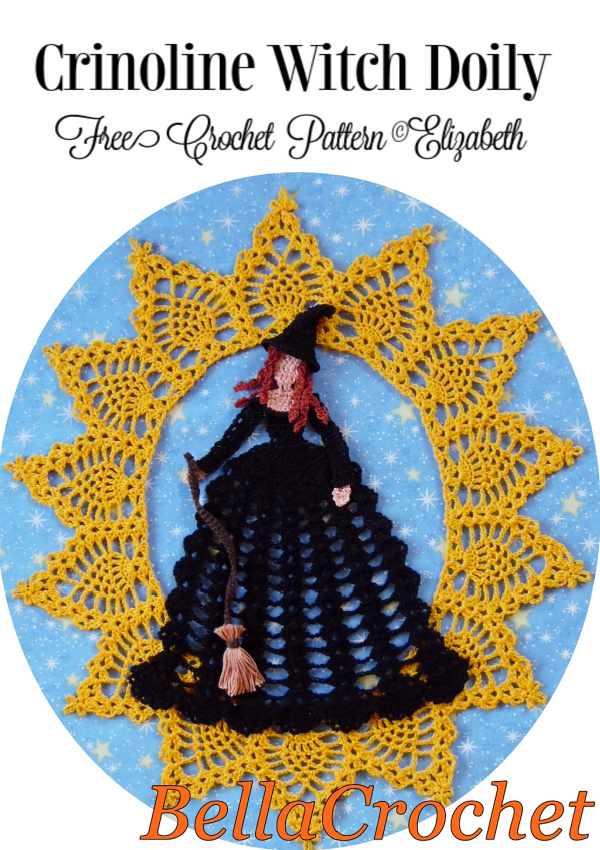 Crinoline Witch Doily Free Crochet Pattern 