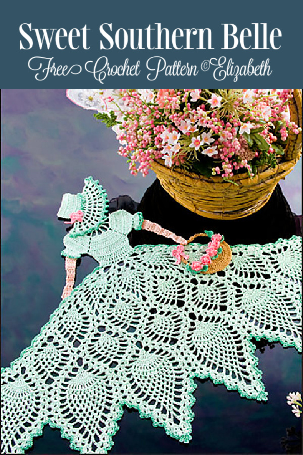 "Sweet Southern Belle" Crinoline Lady Doily Free Crochet Pattern 