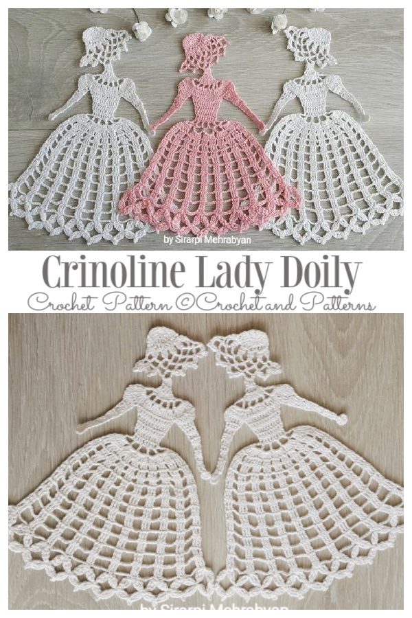 Crinoline Lady Doily Crochet Pattern 