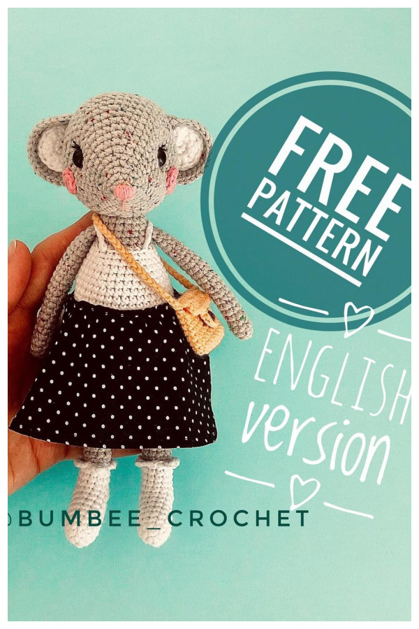Crochet Sweet Mouse Amigurumi Free Patterns
