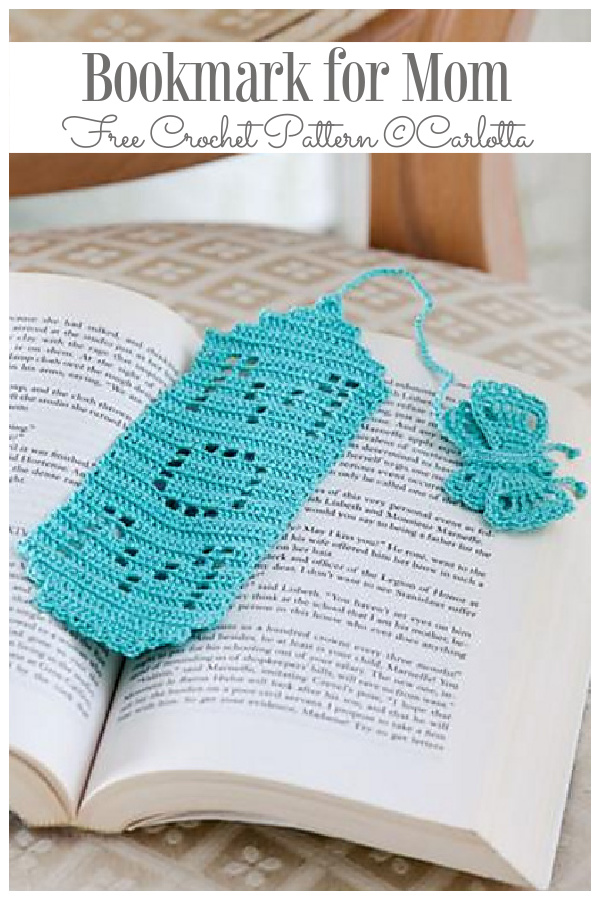 Little Bookmark for Mom Free Crochet Patterns For Mother's Day 