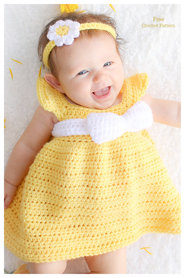 Simply Spring Baby Dress Free Crochet Patterns