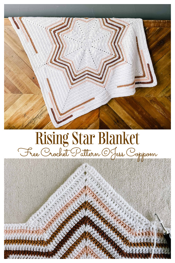 Rising Star Blanket Free Crochet Patterns