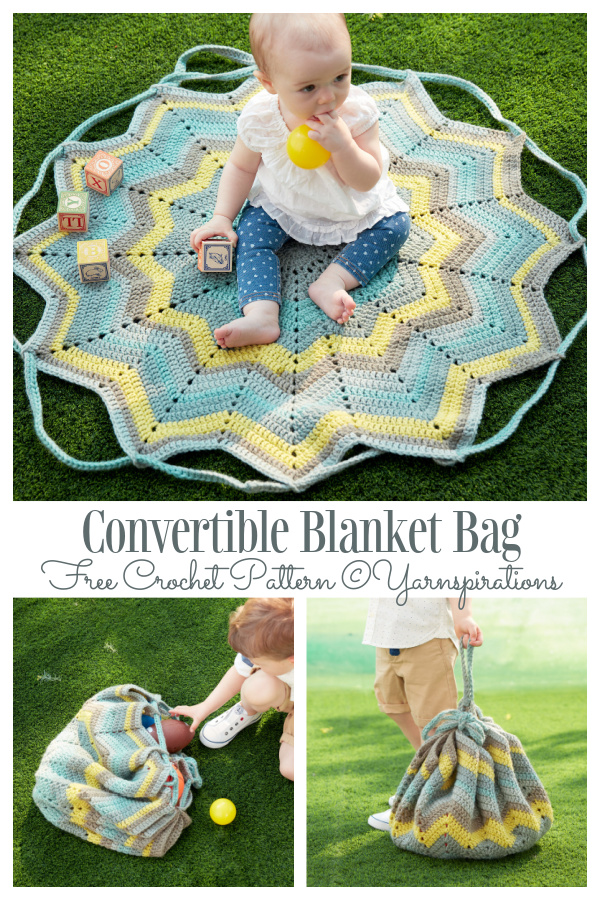 Convertible Bag Blanket Free Crochet Patterns