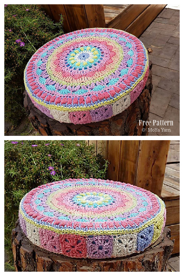 Carnival Cushion Free Crochet Patterns