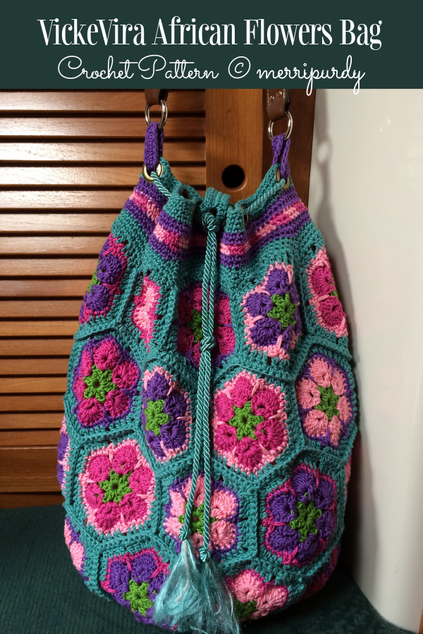 VickeVira African Flower Bag Crochet Pattern