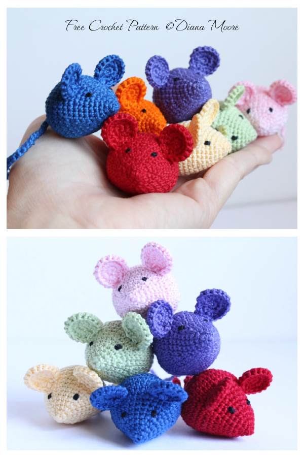 Amigurumi Tiny Mouse Free Crochet Pattern