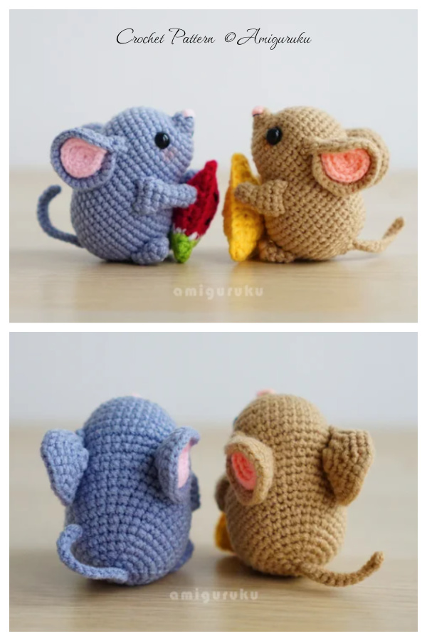 Amigurumi Mochi the Mouse Crochet Pattern