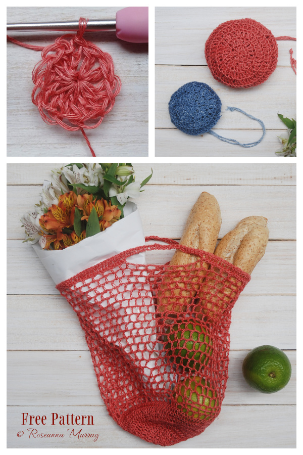 Pocket Shopping Bag Free Crochet Patterns