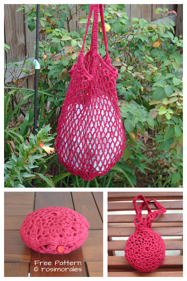 Tuck Away Tote Bags Free Crochet Patterns
