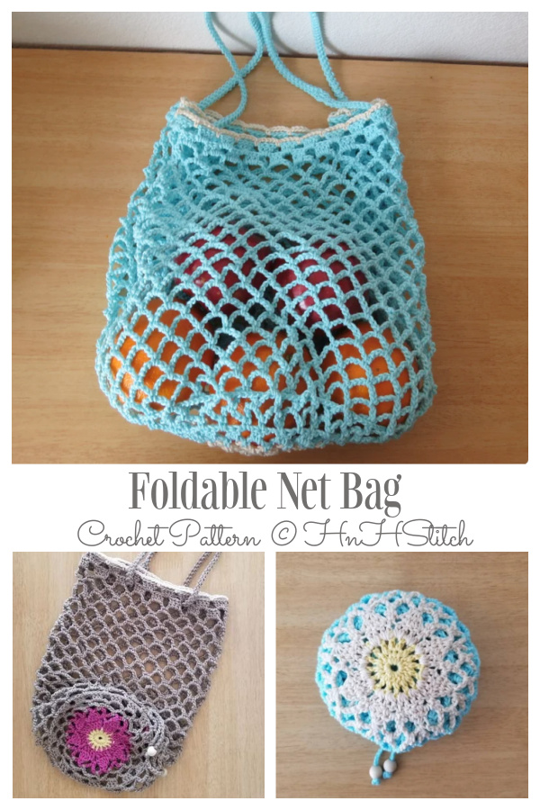 Foldable Flower Bag  Crochet Patterns