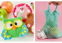 Foldable Pocket Shopping Bags Crochet Patterns Foldable Pocket Shopping Bags Crochet Patterns