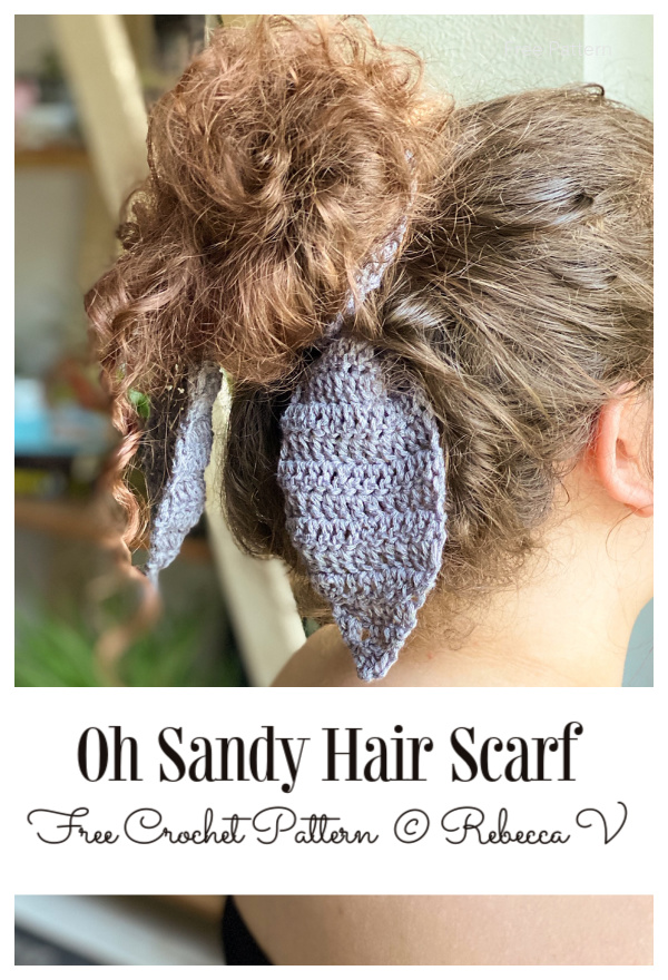 Long Oh Sandy Hair scarf Free Crochet Patterns
