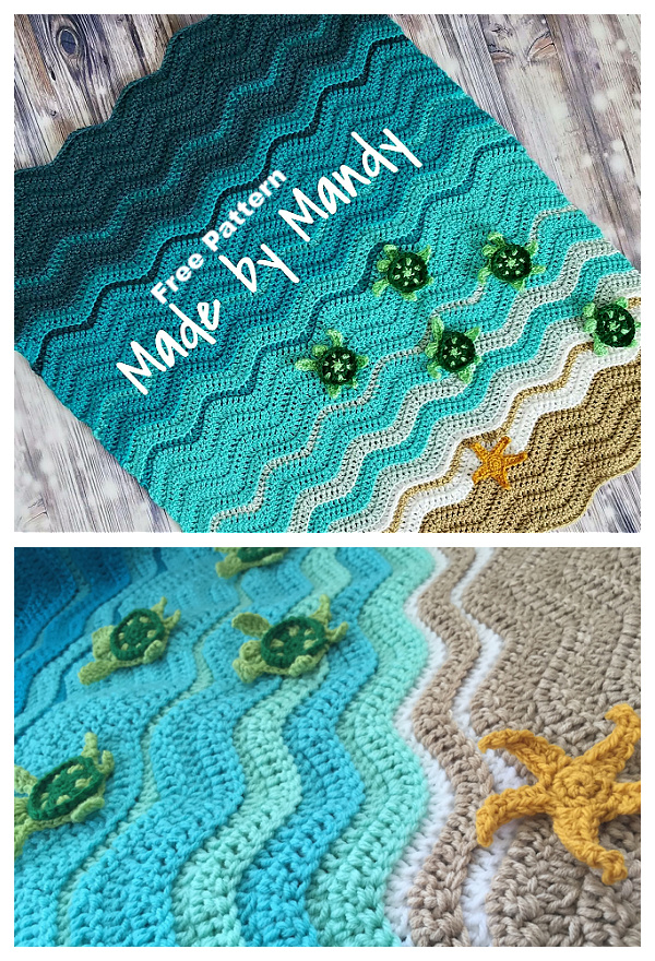 Baby Sea Turtle Blanket Free Crochet Patterns