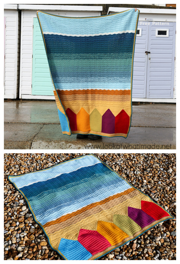 Summer in Swanage Blanket Free Crochet Patterns