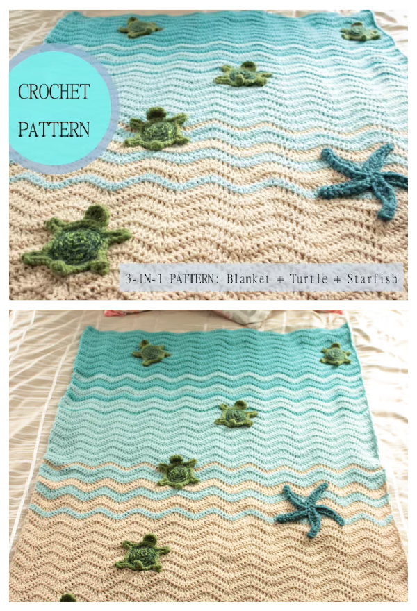 Sea Turtle Blanket Crochet Patterns