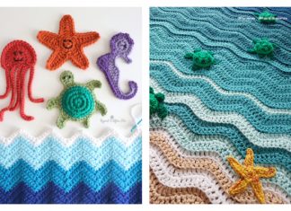 Ocean Themed Blanket Free Crochet Patterns & Paid Ocean Themed Blanket Free Crochet Patterns