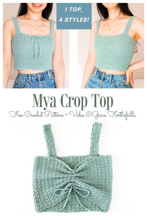 Mya Crop Top Free Crochet Patterns
