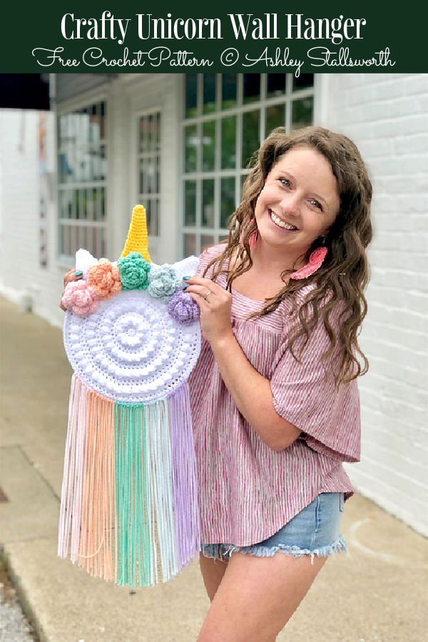 Crafty Unicorn Wall Hanger Free Crochet Patterns
