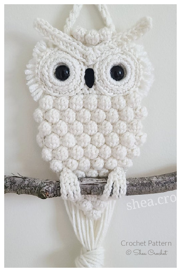 Owl Wall Hanging Crochet Pattern